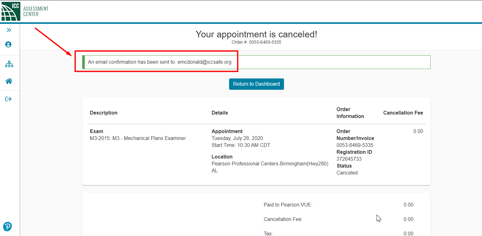 How do I cancel my Computerbased Exam (CBT exam) on Pearson VUE's