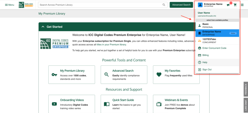 Enterprise profile