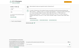 Example answer returned from AI Navigator